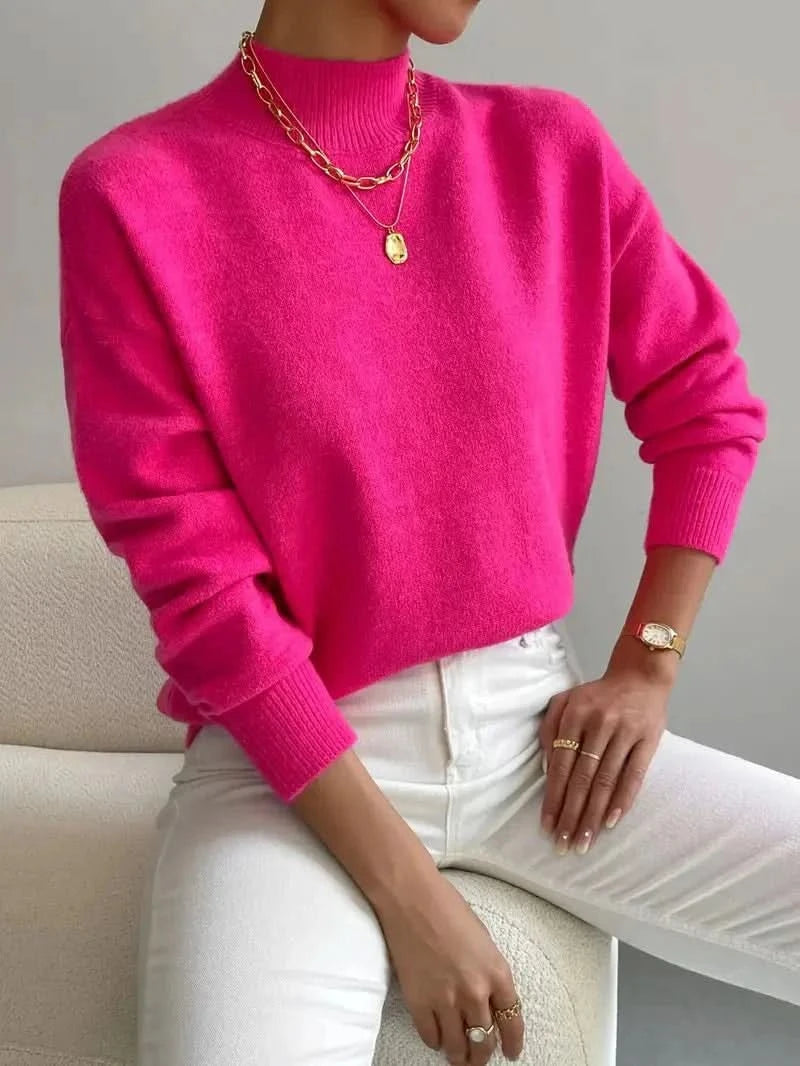 Brinley | Turtleneck Sweater with Dropped Shoulders