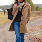Kaitlyn | Single-Breasted Lapel Coat with Pockets