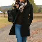 Kaitlyn | Single-Breasted Lapel Coat with Pockets