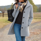 Kaitlyn | Single-Breasted Lapel Coat with Pockets