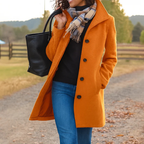 Kaitlyn | Single-Breasted Lapel Coat with Pockets
