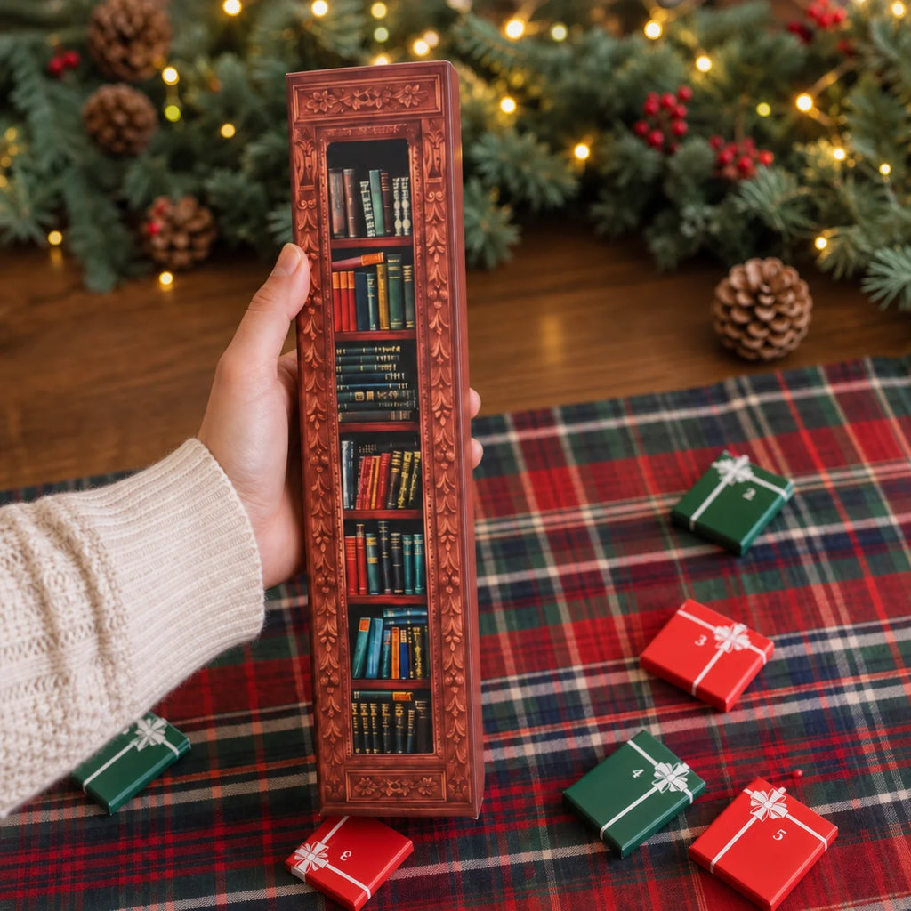 Sable Mini Advent Calendar | 24 Miniature Books, Reusable Ornaments 1