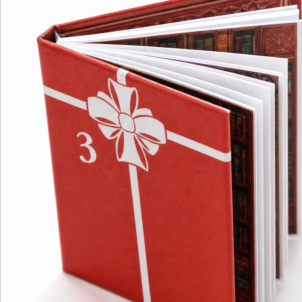 Sable Mini Advent Calendar | 24 Miniature Books, Reusable Ornaments 7