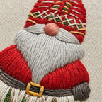 Snowglow Embroidery Kit | Pre-Printed Snowy Village Design, 6-Inch Bamboo Hoop 8