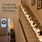 Snowlyn Penguin Staircase Display | Lighted Plush Snow Base for Holiday Decoration 8