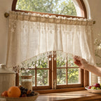 Starhollow Café Curtain | Scalloped Star-Lace, Polyester 3