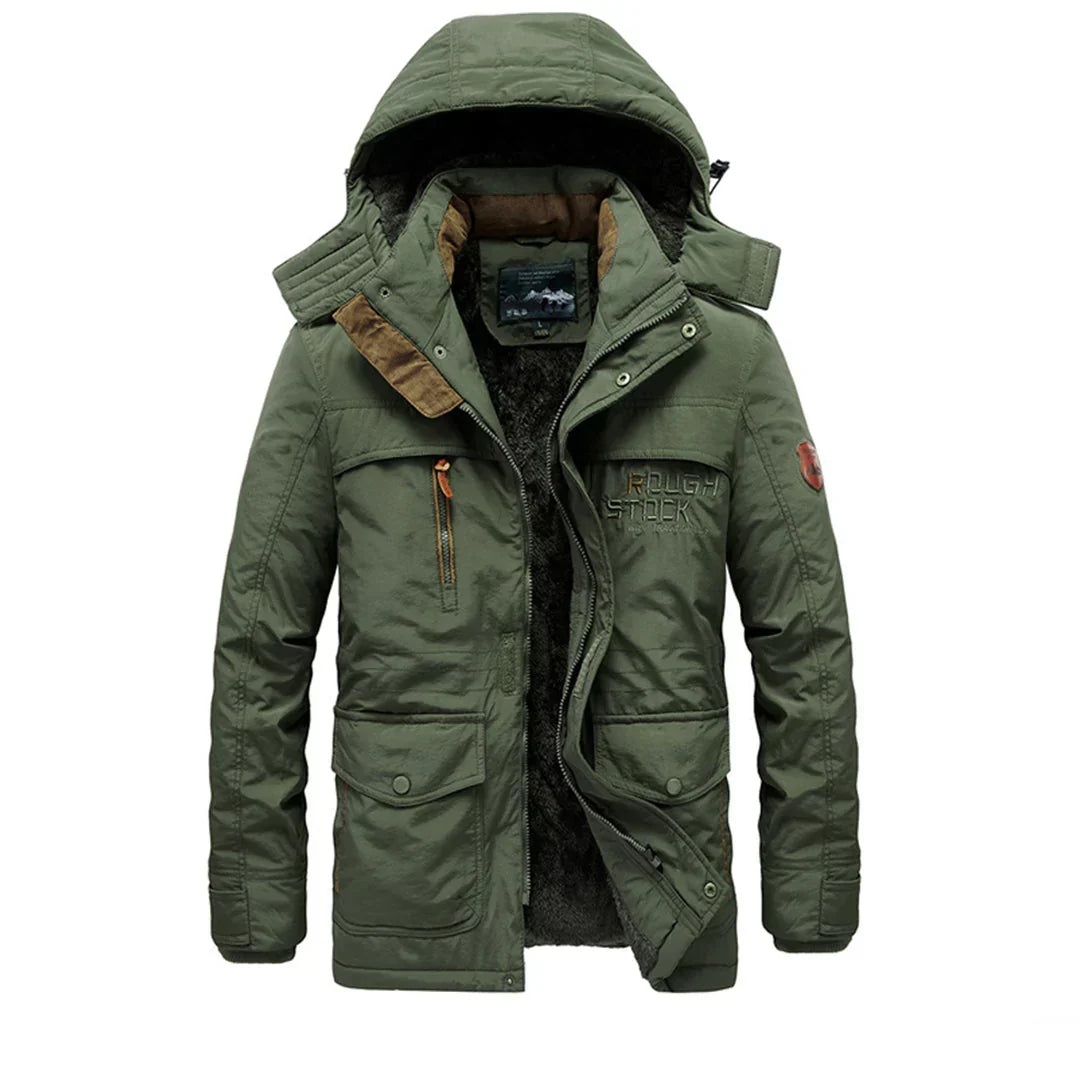 James | Parka with Faux Fur Lining and Quilted Hood