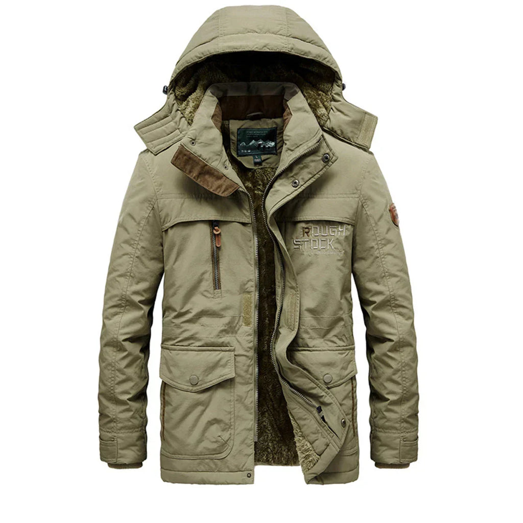 James | Parka with Faux Fur Lining and Quilted Hood