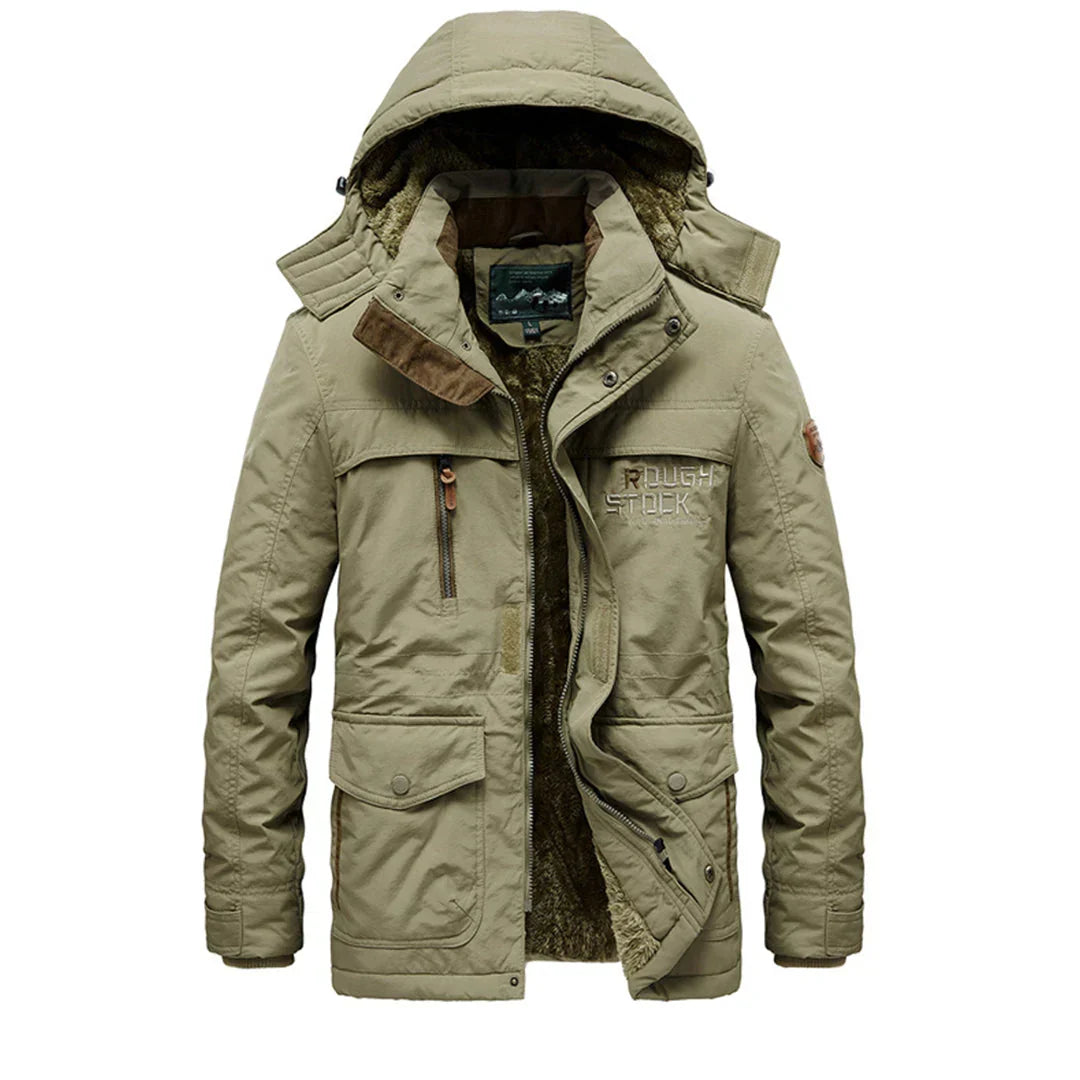 James | Parka with Faux Fur Lining and Quilted Hood