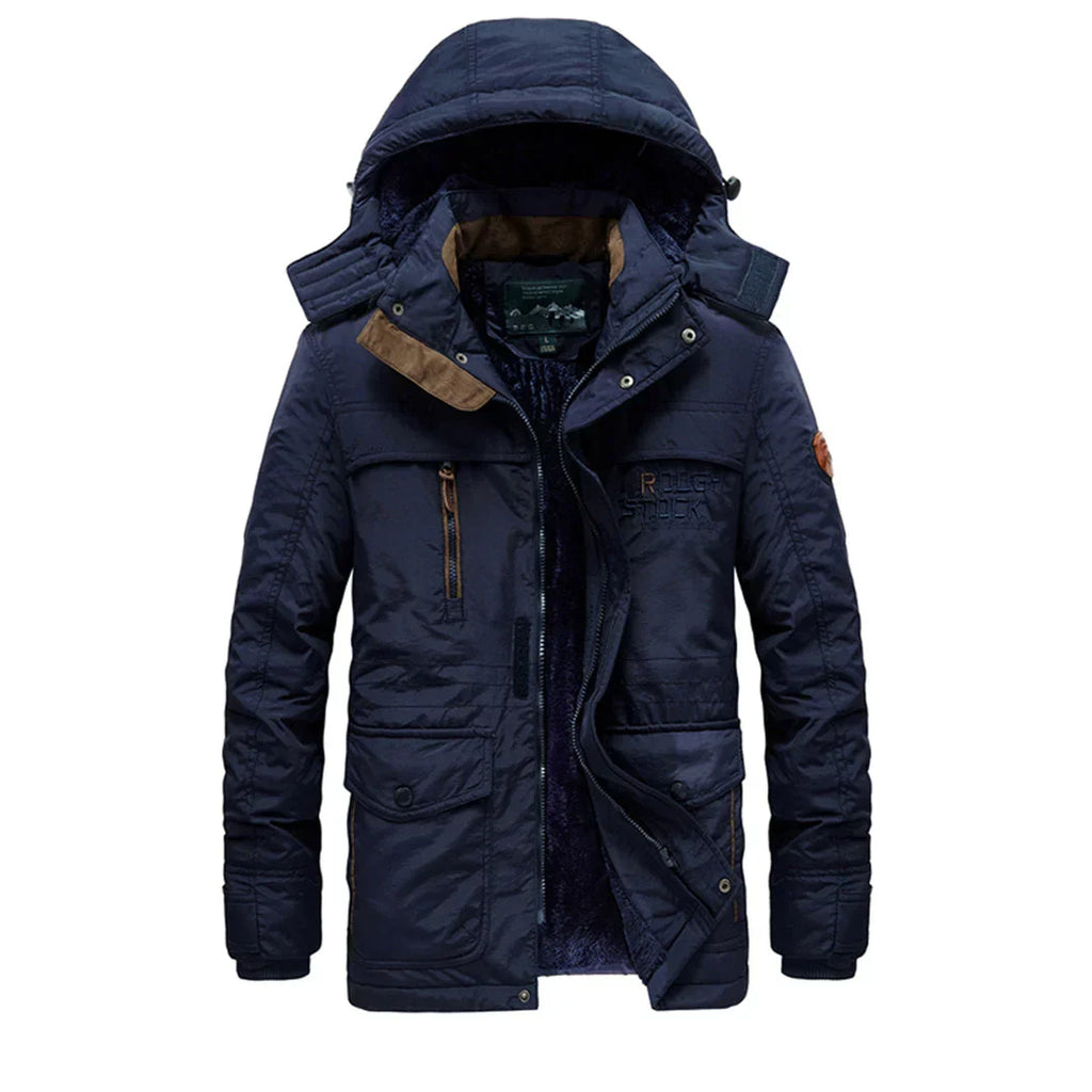 James | Parka with Faux Fur Lining and Quilted Hood