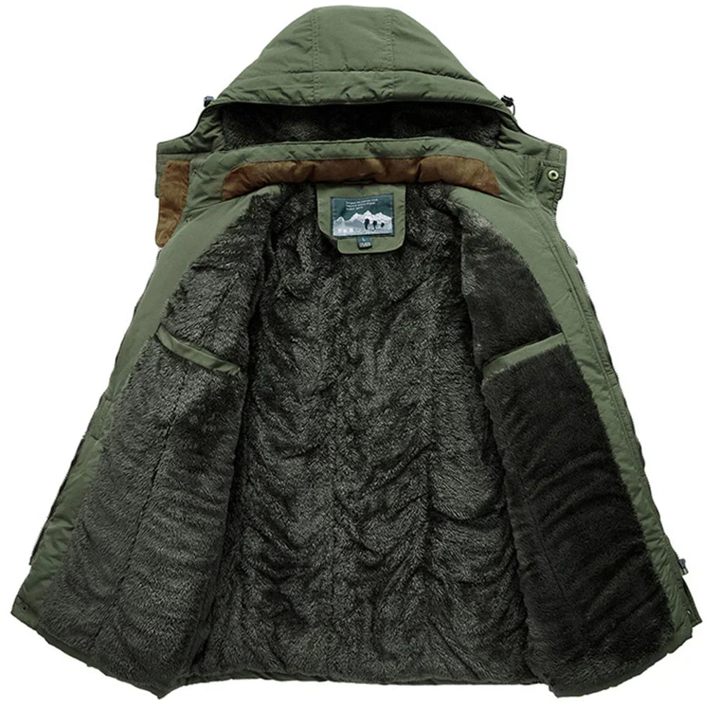 James | Parka with Faux Fur Lining and Quilted Hood