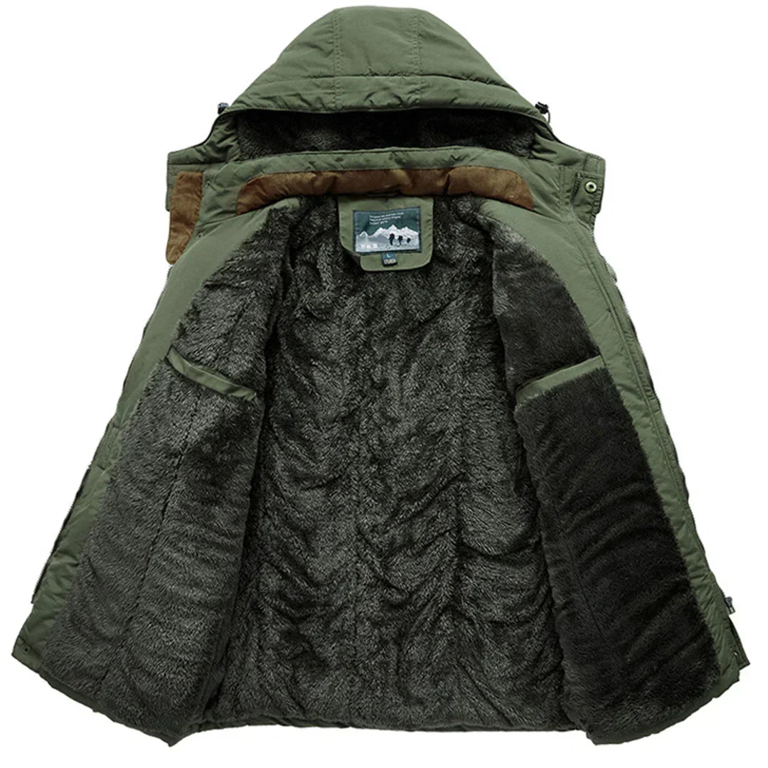 James | Parka with Faux Fur Lining and Quilted Hood