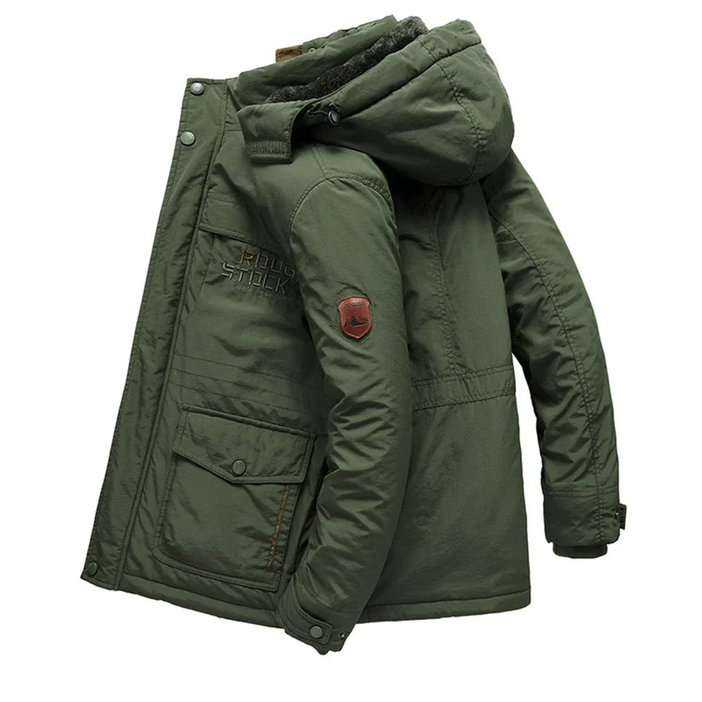 James | Parka with Faux Fur Lining and Quilted Hood