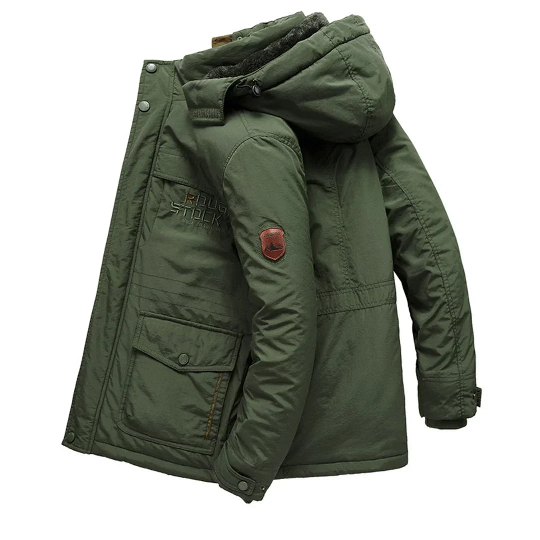 James | Parka with Faux Fur Lining and Quilted Hood