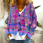 Daniela | Embroidered Floral Knit Cardigan with V-Neck
