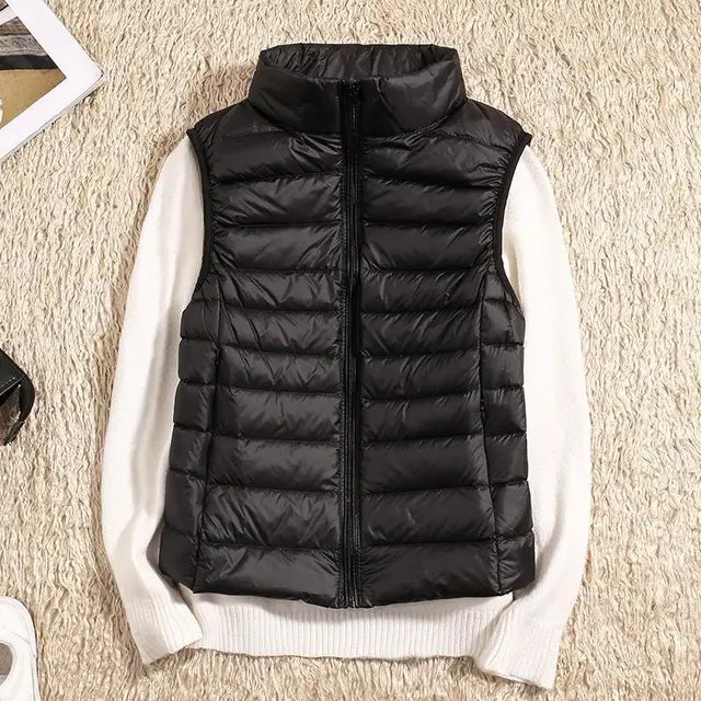 Brooks | Quilted Vest with High Stand-Up Collar