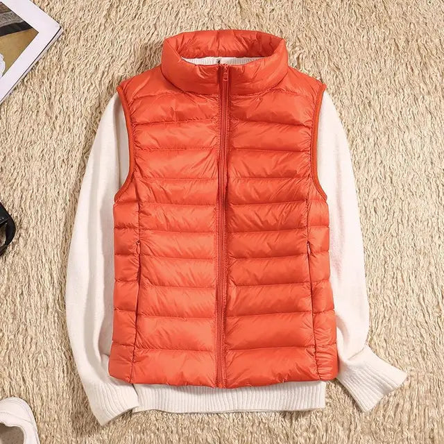 Brooks | Quilted Vest with High Stand-Up Collar