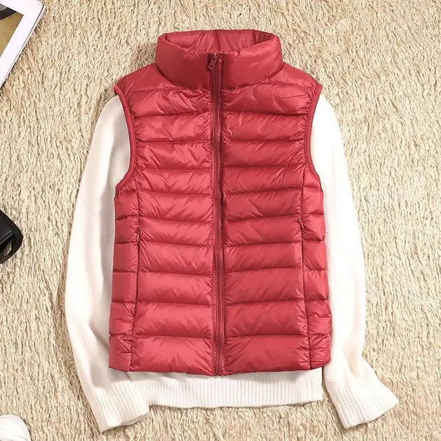 Brooks | Quilted Vest with High Stand-Up Collar