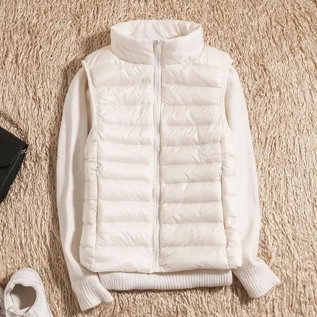 Brooks | Quilted Vest with High Stand-Up Collar