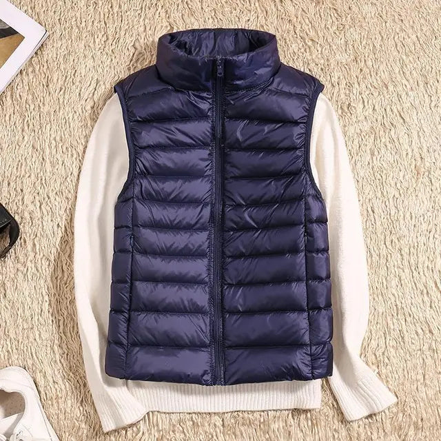 Brooks | Quilted Vest with High Stand-Up Collar