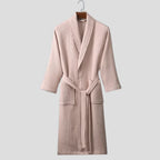 Reese | Waffle Bathrobe with Shawl Collar