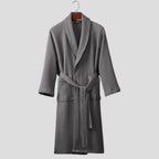Reese | Waffle Bathrobe with Shawl Collar