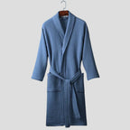 Reese | Waffle Bathrobe with Shawl Collar