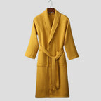 Reese | Waffle Bathrobe with Shawl Collar