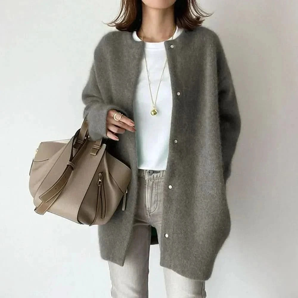 Andrea | Oversized Button-Front Cardigan