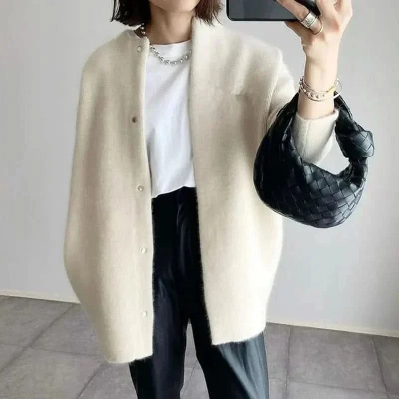 Andrea | Oversized Button-Front Cardigan