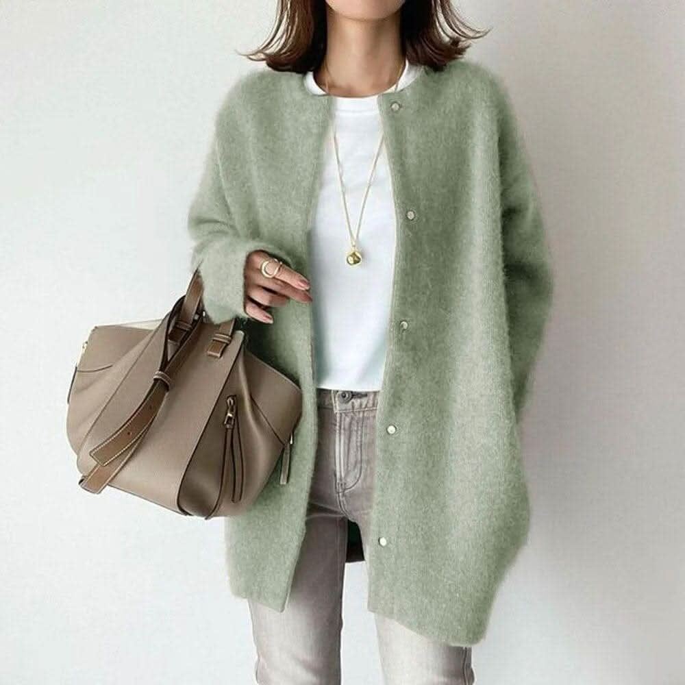Andrea | Oversized Button-Front Cardigan