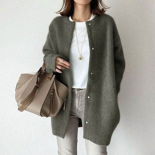 Andrea | Oversized Button-Front Cardigan