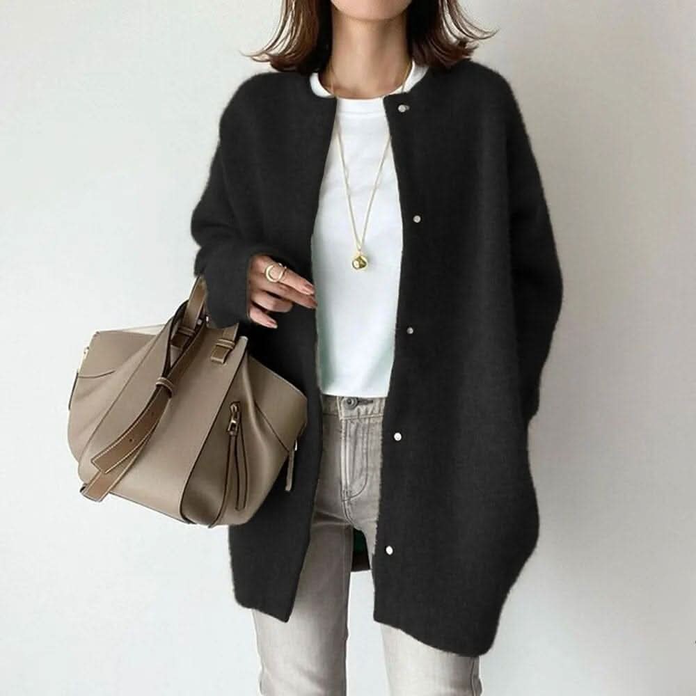 Andrea | Oversized Button-Front Cardigan
