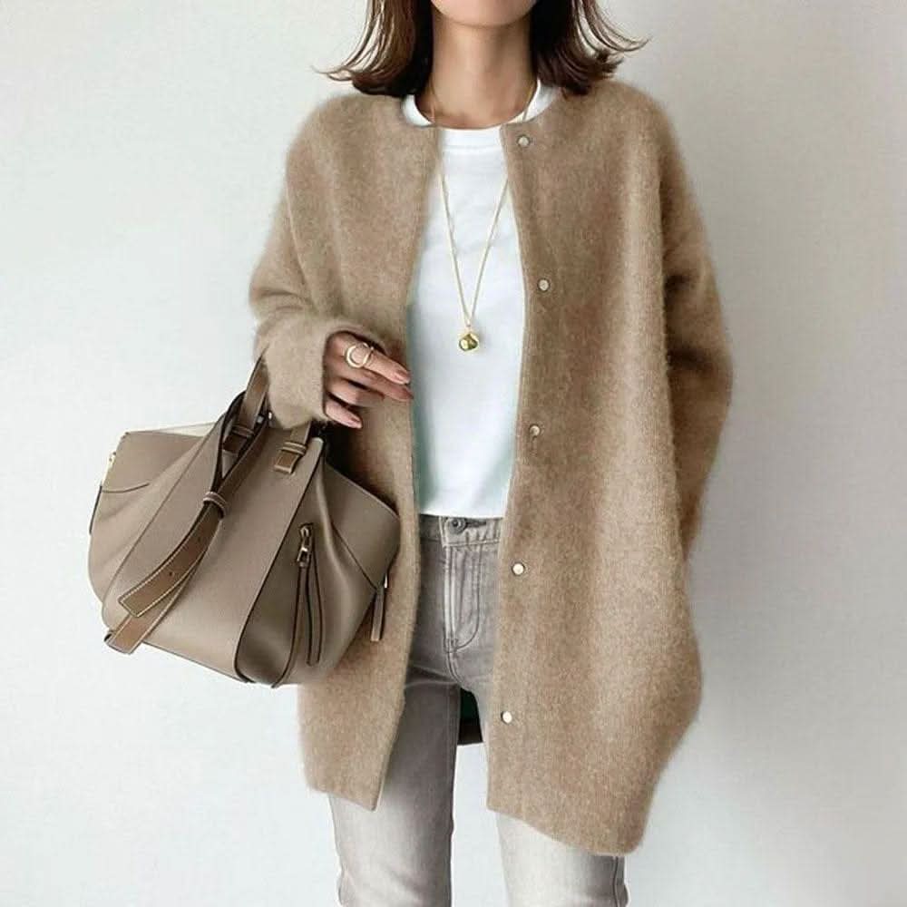 Andrea | Oversized Button-Front Cardigan