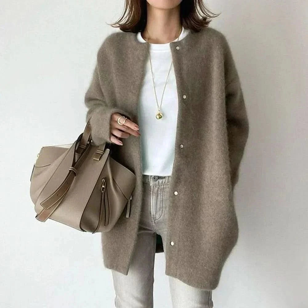 Andrea | Oversized Button-Front Cardigan