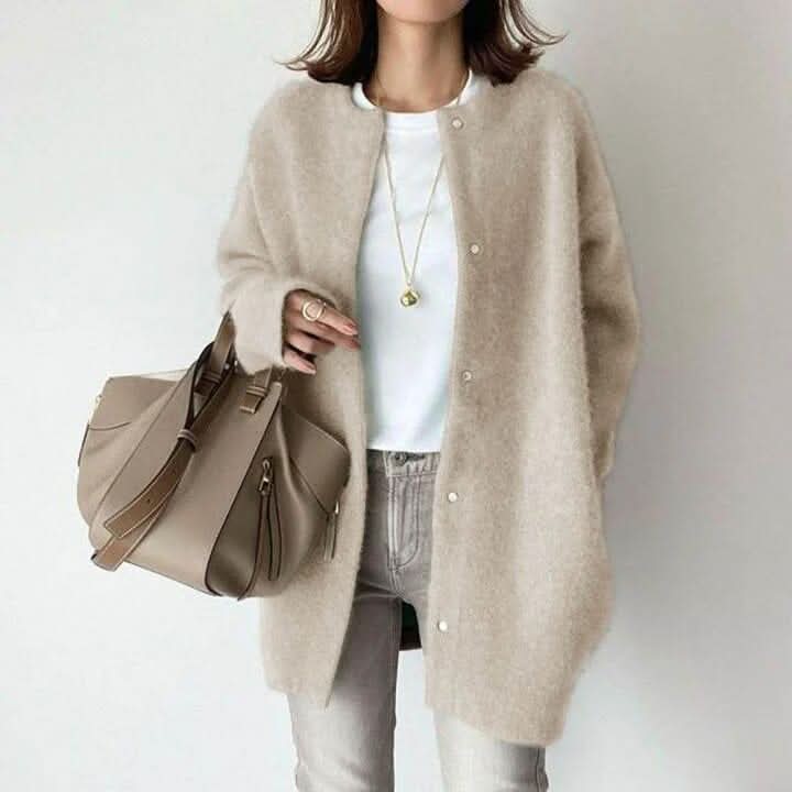 Andrea | Oversized Button-Front Cardigan