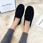 Georgina | Soft Teddy Moccasins with Rubber Sole