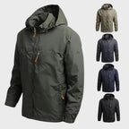 Ian | Hooded Shell Jacket with Zipper Pockets