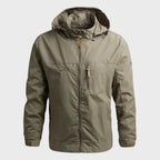 Ian | Hooded Shell Jacket with Zipper Pockets