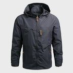 Ian | Hooded Shell Jacket with Zipper Pockets
