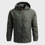 Ian | Hooded Shell Jacket with Zipper Pockets