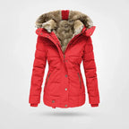 Judith | Quilted Puffer Jacket with Fur-Trimmed Hood
