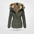 Judith | Quilted Puffer Jacket with Fur-Trimmed Hood