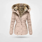 Judith | Quilted Puffer Jacket with Fur-Trimmed Hood