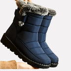 Karina | Quilted Boots with Faux Fur Trim