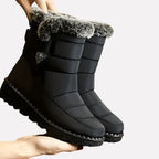 Karina | Quilted Boots with Faux Fur Trim
