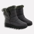 Karina | Quilted Boots with Faux Fur Trim