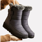 Karina | Quilted Boots with Faux Fur Trim