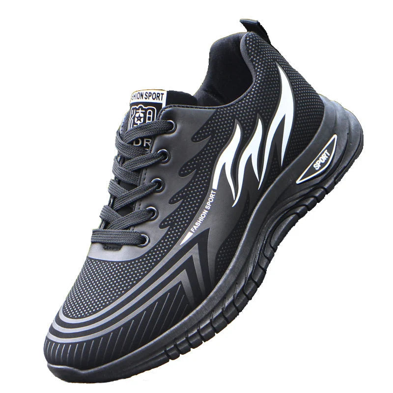 Jeremy | Low-Top Sneakers with Flame Print