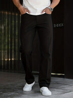 Jared | Tailored Straight-Leg Pants with Side Pockets